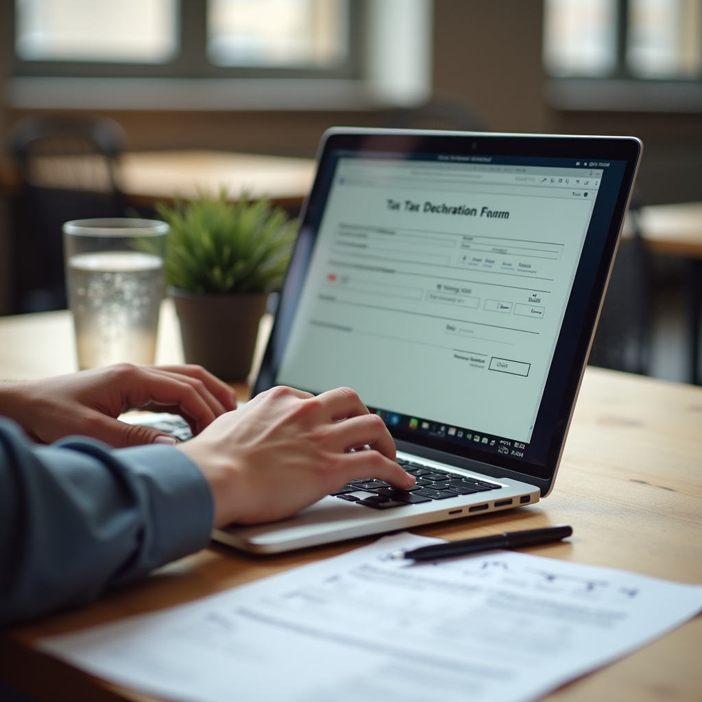 Пошаговое заполнение формы 910 на компьютере